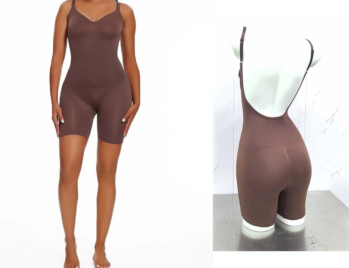 Shapewear Bodysuit mit Shorts,rückenfrei